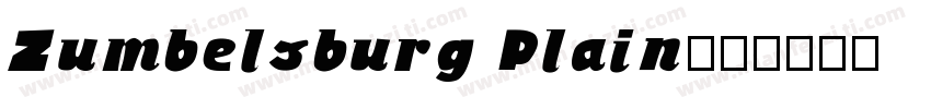 Zumbelsburg Plain字体转换